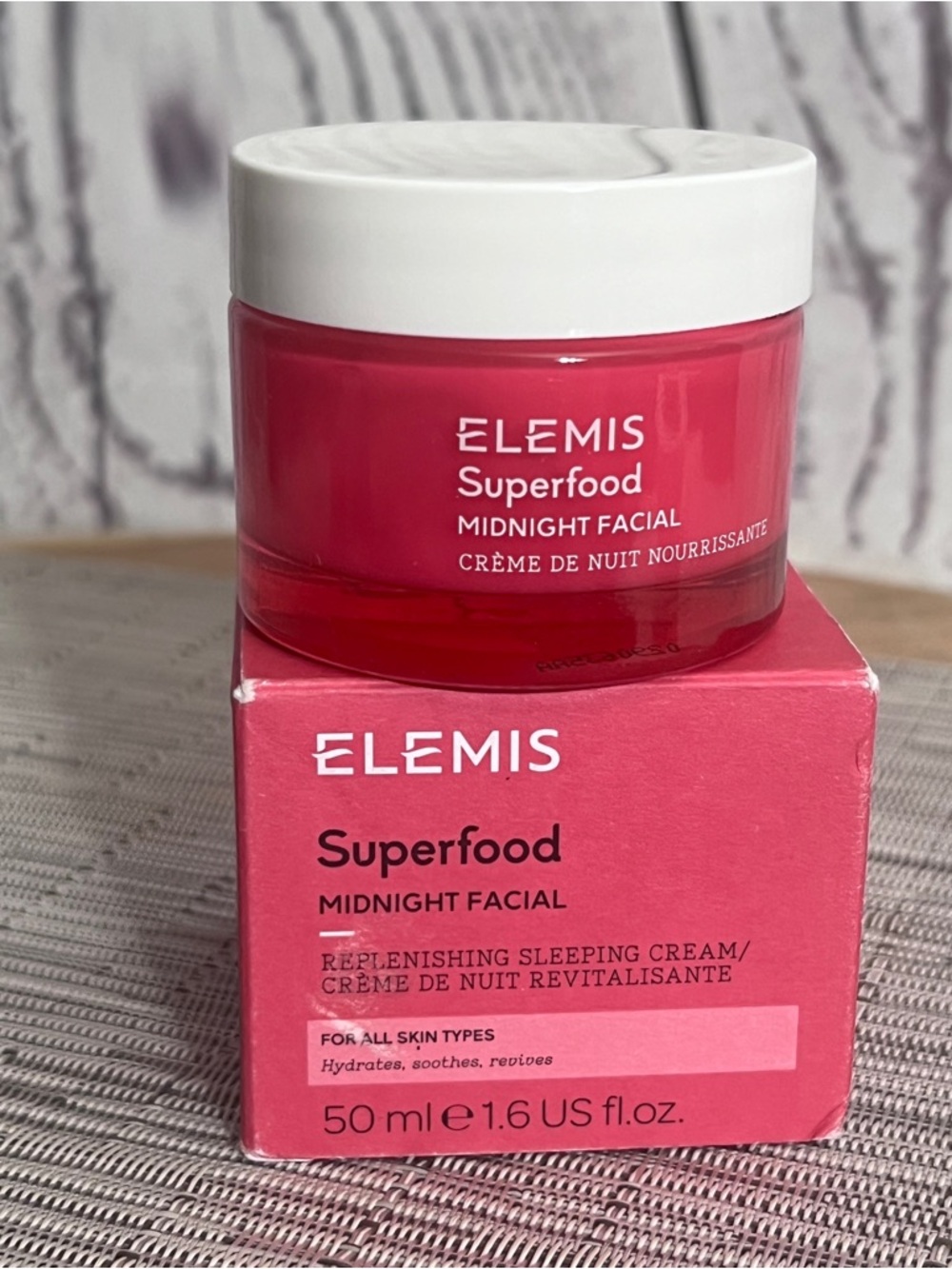 ELEMIS Superfood Midnight Facial Overnight Cream Lightweight Hydrating Glow Skin